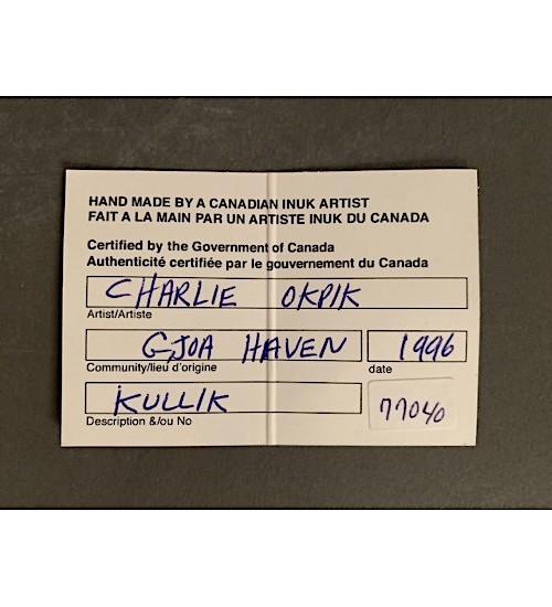 Kullik _  Charlie Okpik Kullik _  Charlie Okpik