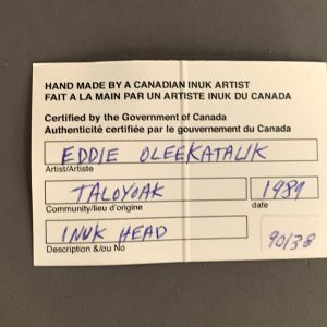 Inuk  _ Eddie Oleekatalik