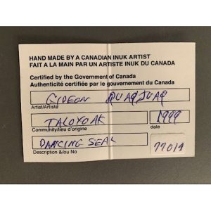 Dancing Seal _Gideon Quaqjuaq