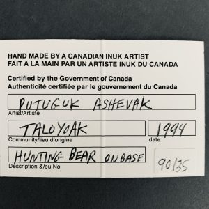 Hunting Bear _  Putuguk Ashevak