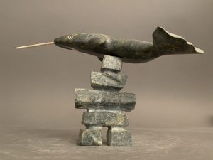 Narwhale & Inukshuk_Leo Uttaq