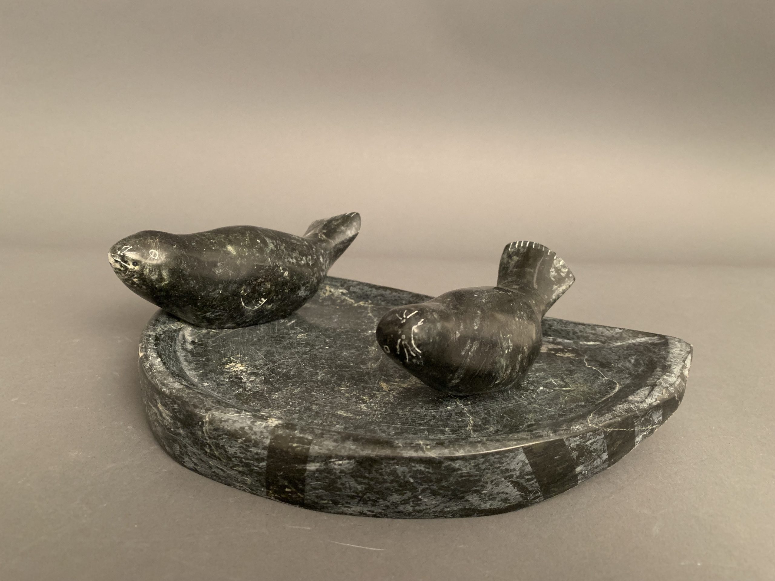 Seals On Qullik _  Albert Qayutinnuaq Seals On Qullik _  Albert Qayutinnuaq