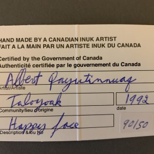 Happy Face _ Albert Qayutinnuaq